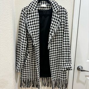 Stylish Black and White Coat